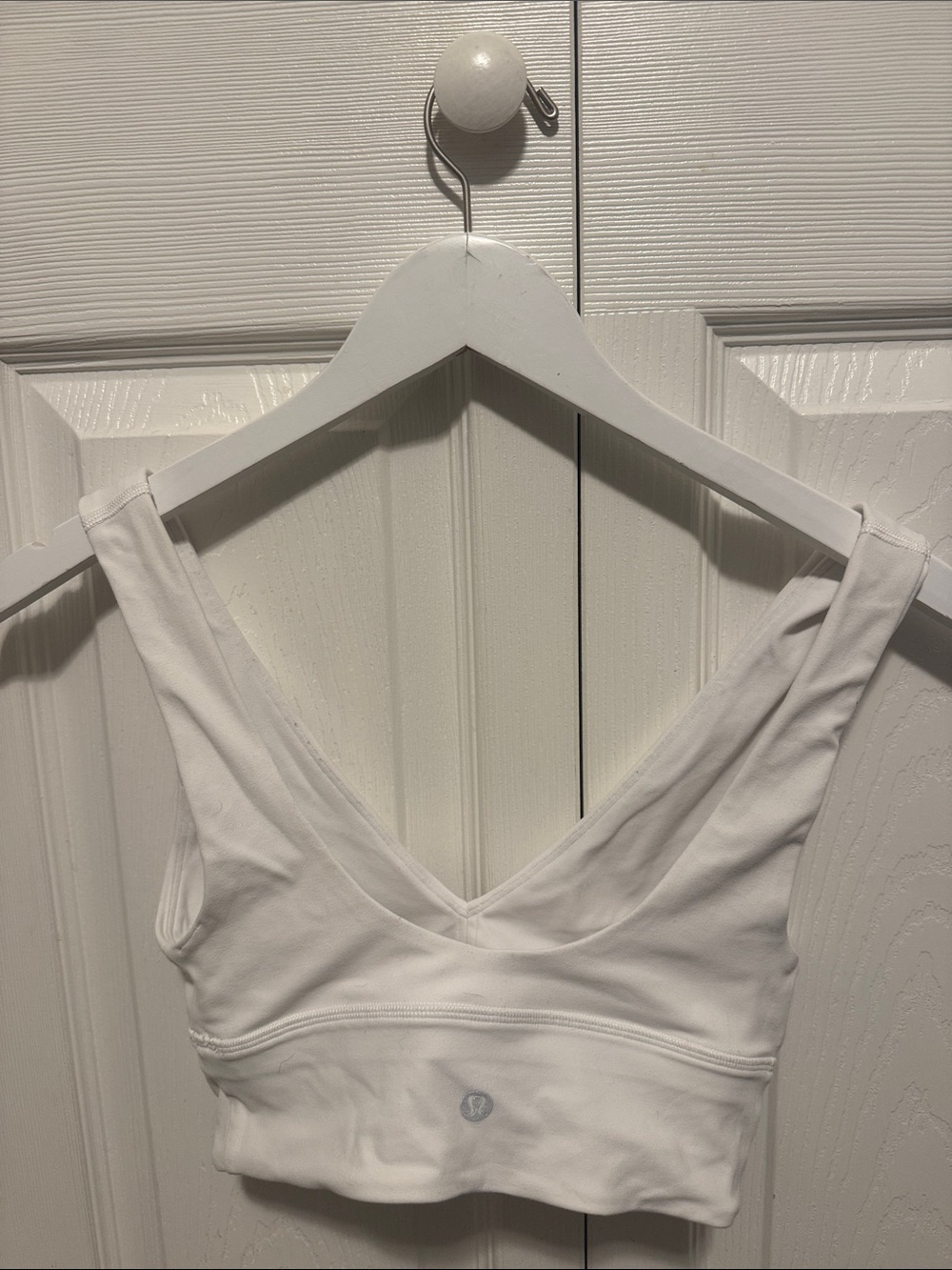 lululemon athletica White V-Neck Sports Bralette